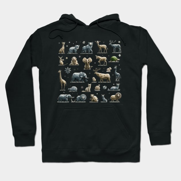 Geometric Wildlife Collection Hoodie by Patrick9